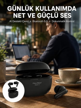 Akıllı Çeviri Destekli Bluetooth Kulaklık Profesyonel Ses Deneyimi Yeni Nesil