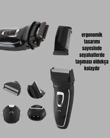 Darbelere Dayanıklı Kablosuz Erkek Tıraş Aleti