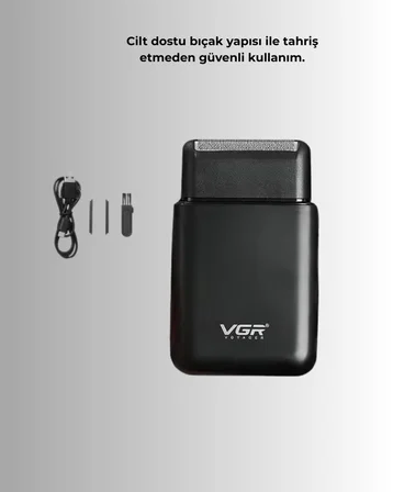 Kart Tasarımlı Şarjlı Tıraş Makinesi | 2 Başlıklı Hassas Kesim