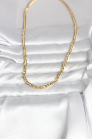 CM 14K Gold Renk Zincir Model 45 cm Kadın Kolye 5886