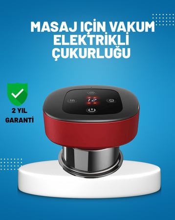 Elektrikli Vakumlu Çukurluk Masaj Aleti Isıtmalı ve Kırmızı Işıklı Terapi S