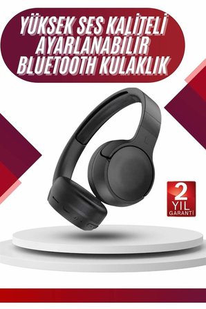 Yeni Nesil Kulak Üstü Bluetooth Kulaklık Type-C Girişli Yüksek Ses Kaliteli