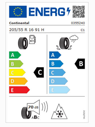 Continental AllSeasonContact 2 205/55R16 91H M+S 3PMSF Otomobil 4 Mevsim Lastiği (Üretim Yılı: 2025)