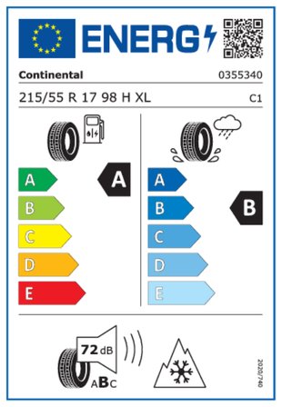 Continental 215/55R17 98H XL AllSeasonContact Oto 4 Mevsim Lastiği (Üretim Yılı: 2023)