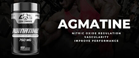 Core Champs agmatine 750mg - Nitric Oxide Synthesis - ABD MENŞEİ FDA ONAYLI 75 Servis