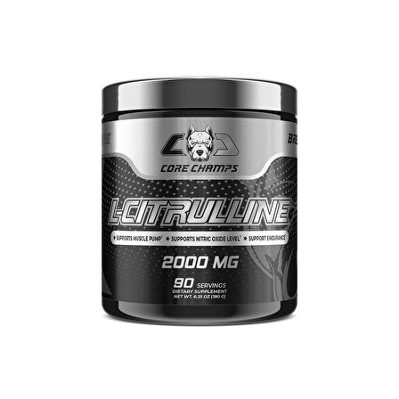 CORE CHAMPS L-CİTRULLİNE 2000 Mg 90 SERVİS (ABD MENŞEİ) FDA ONAYLI
