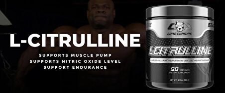 CORE CHAMPS L-CİTRULLİNE 2000 Mg 90 SERVİS (ABD MENŞEİ) FDA ONAYLI