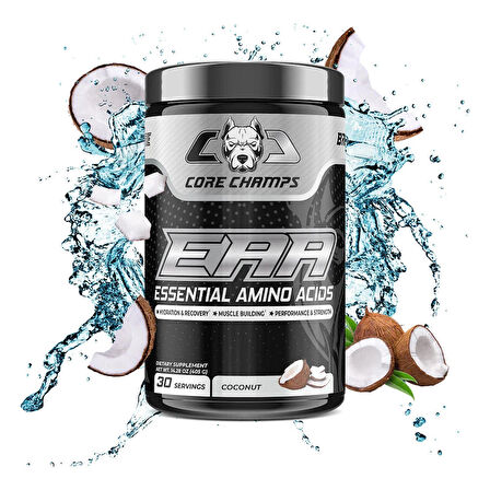 CORE CHAMPS EAA + CALCİUM+MAGNESİUM (ESSENTIAL AMINO ACIDS) 30 SERVİS (ABD MENŞEİ) Seçenek 30 SERVİS
