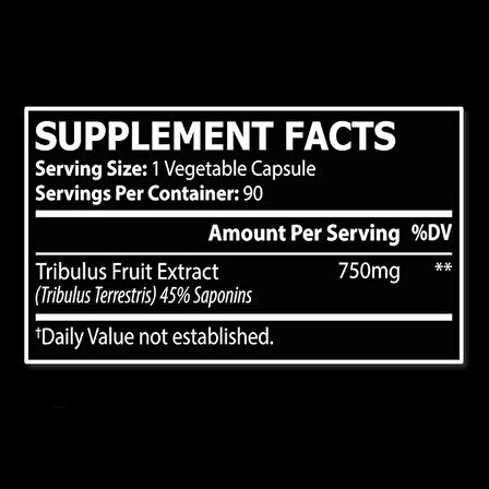 Core Champs Tribulus 750 Mg 90 VEG CAPS - By Kai Greene