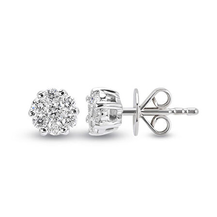 0.44 Ct Coronet Pırlanta Küpe CORK2