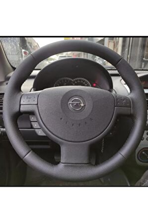 Opel Corsa C Kasa 2000-2006 Araca Özel Direksiyon Deri Kılıfı (DÜZ DERİ)