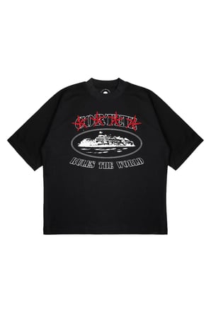 Unisex Oversize CORTEIZ 4 STAR Baskılı Boxy Fit Kalın Kumaşlı (240gsm) T-shirt