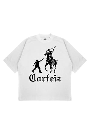 Unisex Oversize CORTEIZ ATLI Baskılı Boxy Fit Kalın Kumaşlı T-shirt
