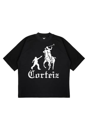 Unisex Oversize CORTEIZ ATLI Baskılı Boxy Fit Kalın Kumaşlı T-shirt