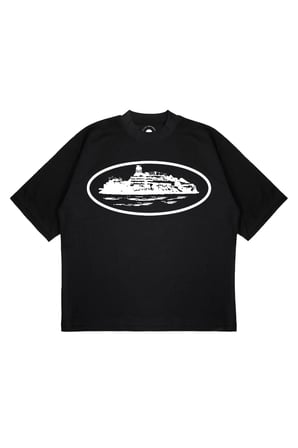 Unisex Oversize CORTEIZ ISLAND BIG Baskılı Boxy Fit Kalın Kumaşlı (240gsm) T-shirt