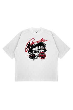 Unisex Oversize CORITEZ DUDAK Baskılı T-shirt