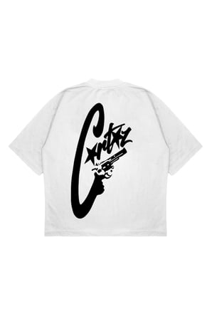 Unisex Oversize CORTEIZ SİLAH Baskılı T-shirt