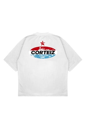 Unisex Oversize CORTEIZ MOTORS Baskılı Boxy Fit Kalın Kumaşlı (240gsm) T-shirt