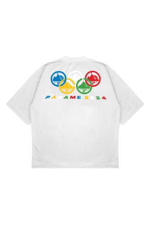 Unisex Oversize CORTEIZ PANAME 2024 Baskılı Boxy Fit Kalın Kumaşlı (240gsm) T-shirt