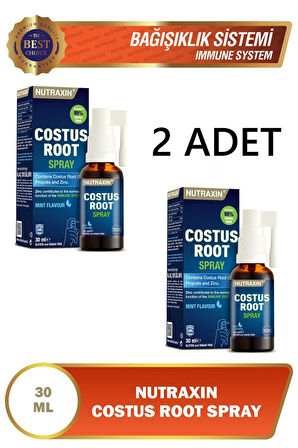 Nutraxin Costus Root Spray 30 Ml 2 Adet