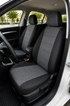 Skoda Fabia Hatchback 2007-2012 Uyumlu Oto Koltuk Kılıfı Tam Set Airbag Uyumlu 4 Mevsim Cotfit Serisi