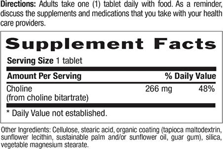 Country Life Choline Nerve Health 266 mg 100 Tablet