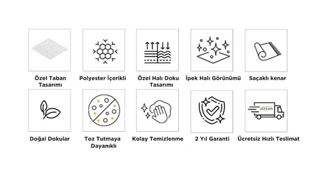 Artemis Halı Cozy 03051A Bej Kemik Bohem Tarzı Halı