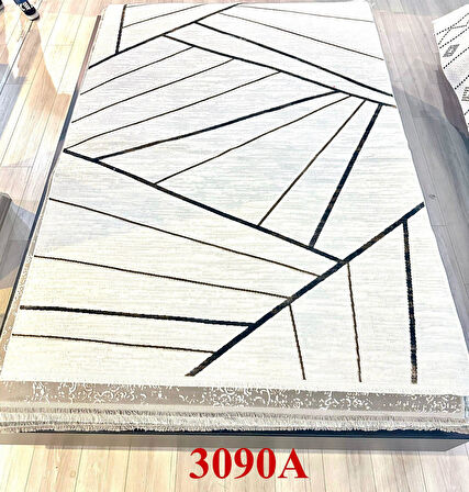 Artemis Halı Cozy 03090A Gri Kemik Bohem Tarzı Halı