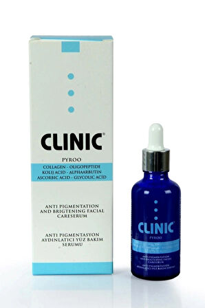 Clinic Pyroo Aydınlatıcı Anti Pigmentasyon Yüz Bakım Serumu 50ml