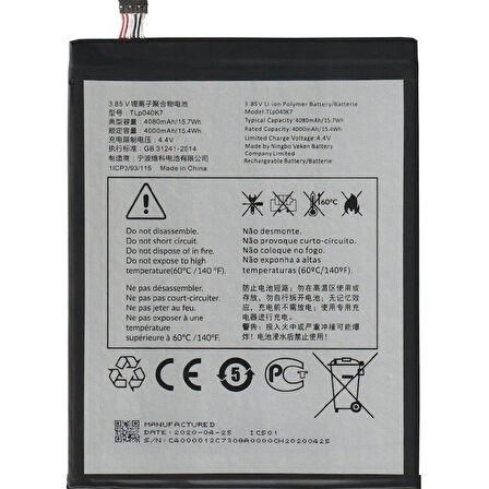 Alcatel 1T 10 8082 Batarya Pil