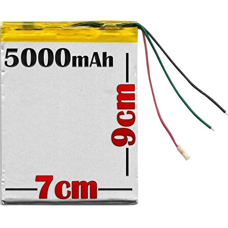 TYPBAT-TB-071 5000mAh 3.7v Batarya Pil - 3 Kablolu