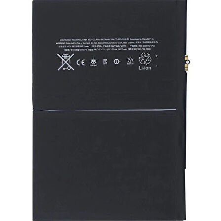 Apple Uyumlu İpad 6.Nesil A1893 Servis Batarya Pil