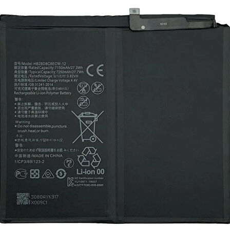 Huawei Matepad 10 AGRK-W09 Batarya Pil