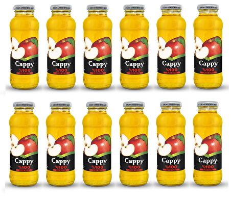 Cappy %100 Elma Suyu Cam 250 Ml X 12 Adet