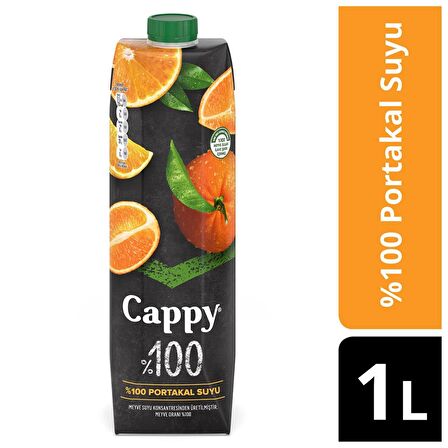 Cappy %100 Portakal Meyve Suyu 1 Lt X 6 Adet