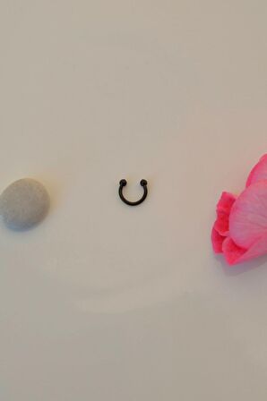 6 mm Siyah Mini Nokta Toplu Çelik Piercing Tragus Helix Kıkırdak Lob Daith Forward Helix