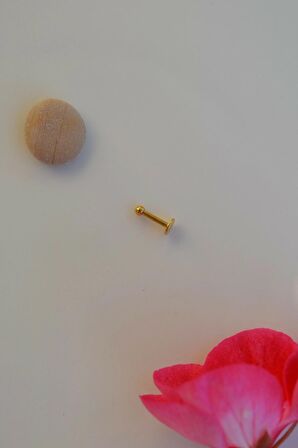 Gold 2 mm Küçük Toplu Çelik Piercing Tragus Helix Kıkırdak Lob Conch Burun Minimal Ürün