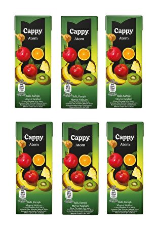 Cappy Atom Ballı Karışık Meyve Nektarı 200 Ml X 6 Adet