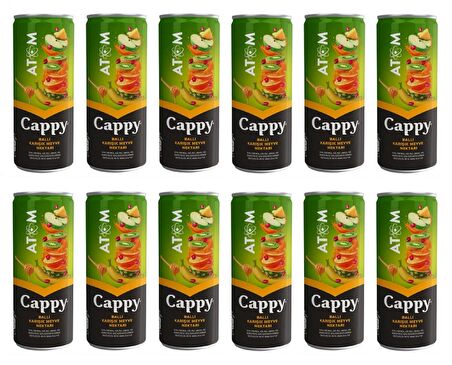 Cappy Atom Ballı Karışık Meyve Nektarı 250 Ml X 12 Adet