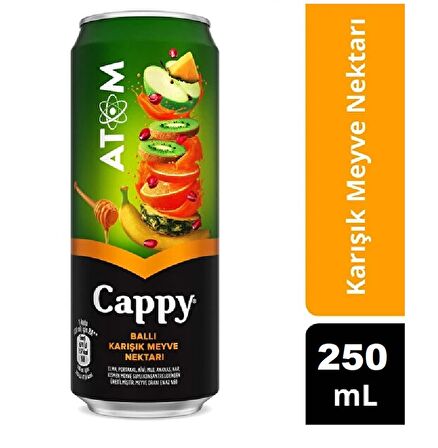 Cappy Atom Ballı Karışık Meyve Nektarı 250 Ml X 12 Adet