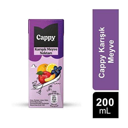 Cappy Bahçe Karışık Meyve Nektarı 200 Ml X 27 Adet