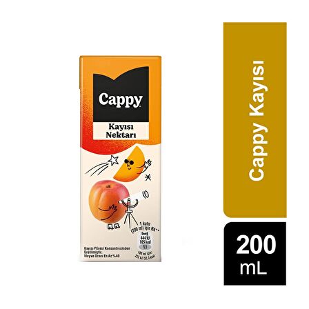 Cappy Bahçe Kayısı Nektarı 200 Ml X 24 Adet