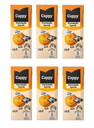 Cappy Bahçe Portakallı İçecek 200 Ml X 6 Adet