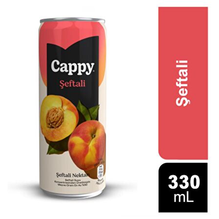 Cappy Bahçe Şeftali Nektarı 330 Ml X 12 Adet