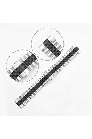 Huawei Gt2 42mm Kordon/kayış Parlak Paslanmaz Çelik Rolex Dizayn Kordon Kayış