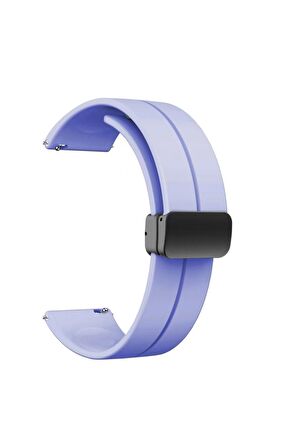 Samsung Galaxy Watch Active 2 40mm Kordon/Kayış Çizgili Tasarım Metal Toka Esnek Sağlam