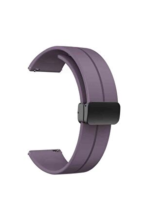Samsung Galaxy Watch Active 2 40mm Kordon/Kayış Çizgili Tasarım Metal Toka Esnek Sağlam
