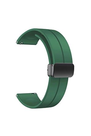 Samsung Galaxy Watch Active 2 40mm Kordon/Kayış Çizgili Tasarım Metal Toka Esnek Sağlam