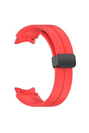 Samsung Galaxy Watch 4 Classic 42mm Kordon/Kayış Çizgili Tasarım Metal Toka Esnek Sağlam