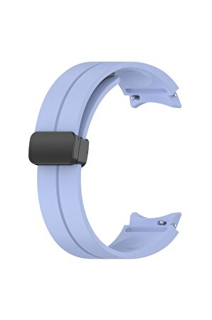 Samsung Galaxy Watch 4 Classic 42mm Kordon/Kayış Çizgili Tasarım Metal Toka Esnek Sağlam